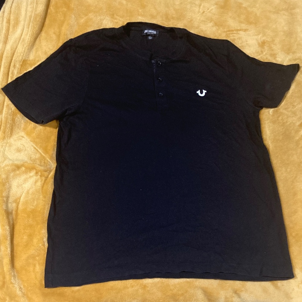 True Religion Men's Black Polo Shirt good condition